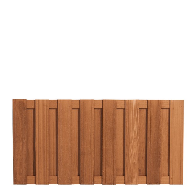 Bangkirai plankenscherm Deluxe 90x180 cm