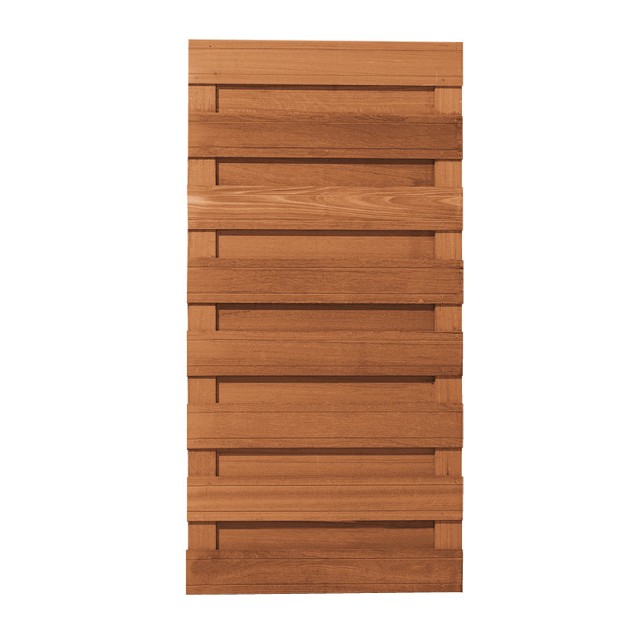 Bangkirai plankenscherm Deluxe 90x180 cm