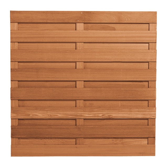 Bangkirai plankenscherm Deluxe 180x180 cm