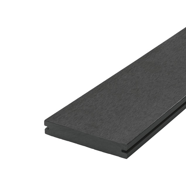 Composiet vlonderplank massief, Antraciet 2,3x14x300 cm