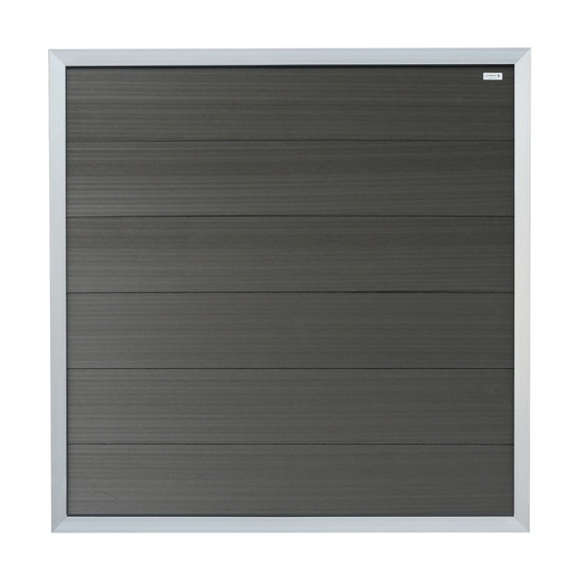Composiet schutting Forte Antraciet - alu 180x180 cm