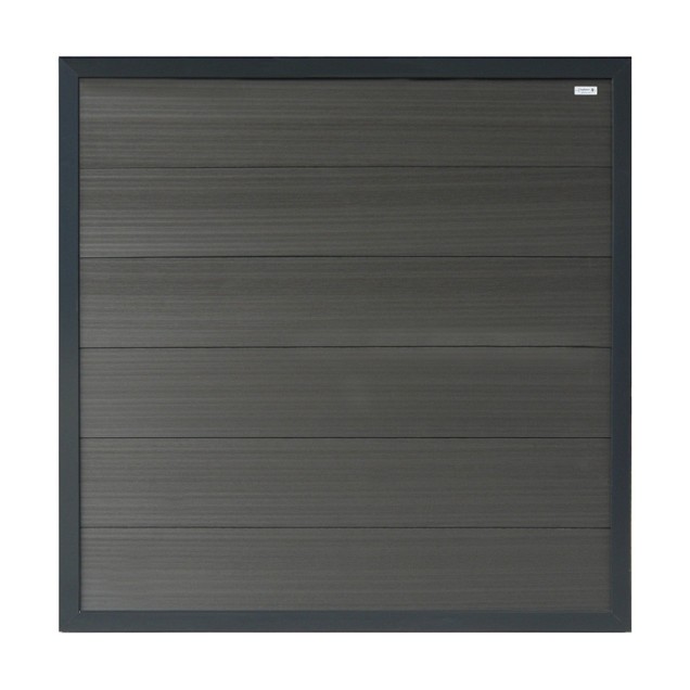 Composiet schutting Forte Antraciet 180x180 cm