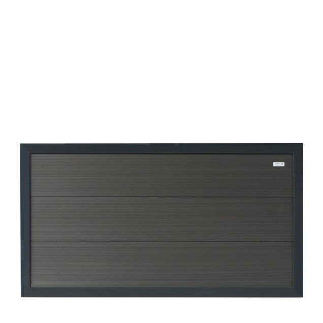 Composiet schutting Forte Antraciet 180x93 cm