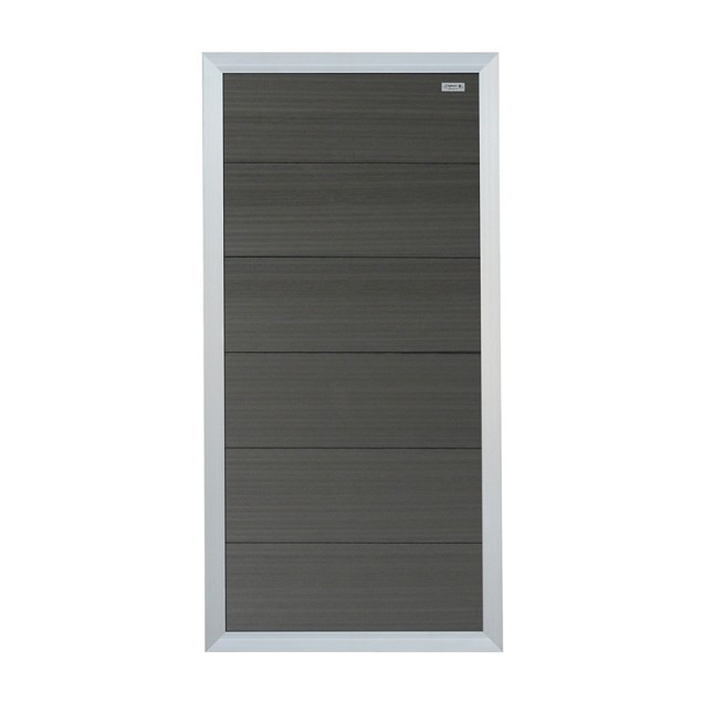 Composiet schutting Forte Antraciet - alu 90x180 cm