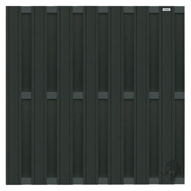 Composiet schutting Design Antraciet 180x180 cm