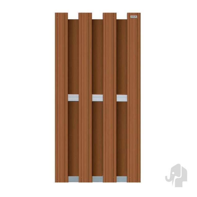 Composiet schutting Design Bruin 90x180 cm