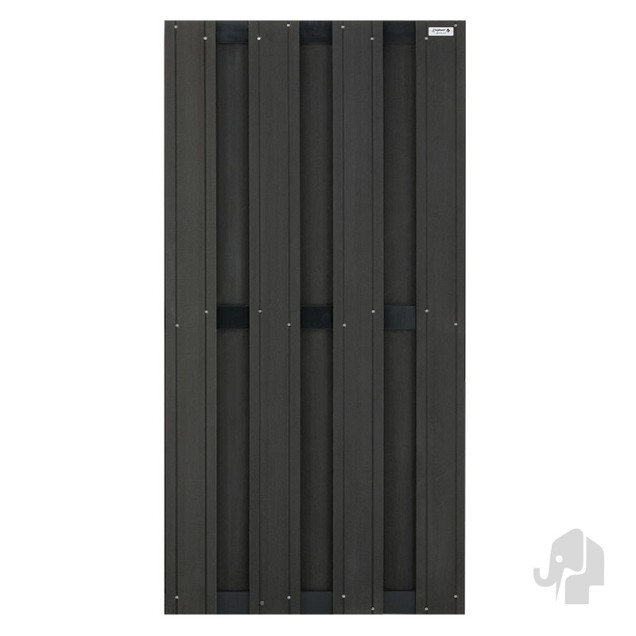 Composiet schutting Design Antraciet 90x180 cm