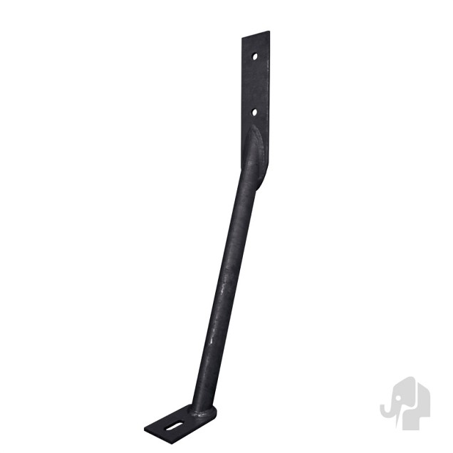 Stormanker (tbv alu-paal) [antraciet gepoedercoat] bc >