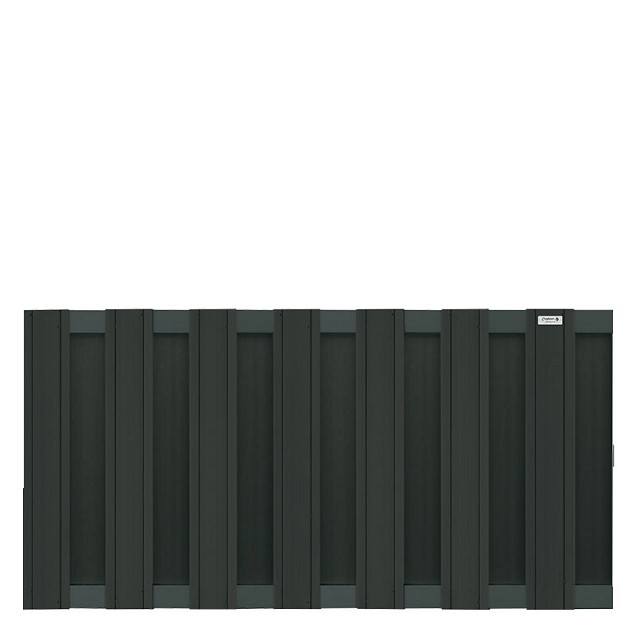 Composiet schutting Design Antraciet 93x180 cm