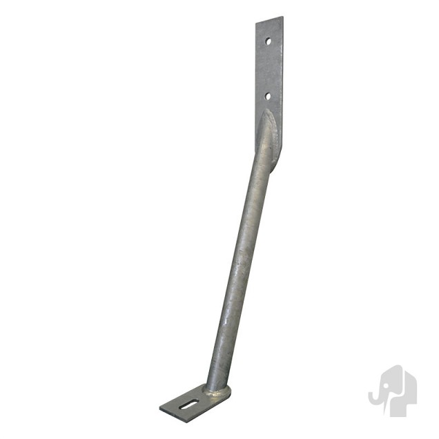 Stormanker (tbv alu-paal) [verzinkt] bc