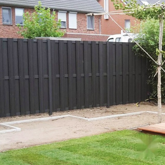 Composiet schutting Design Antraciet 180x180 cm