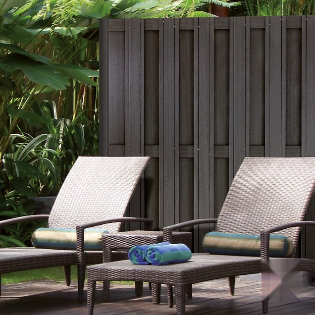 Composiet schutting Design Antraciet 180x180 cm