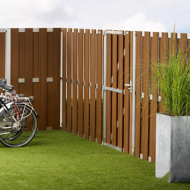 Composiet schutting Design Bruin 180x180 cm