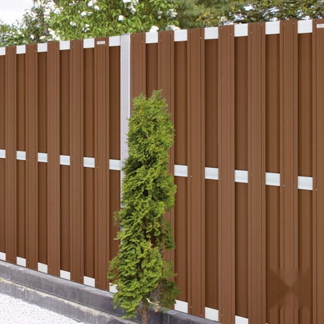 Composiet schutting Design Bruin 180x180 cm