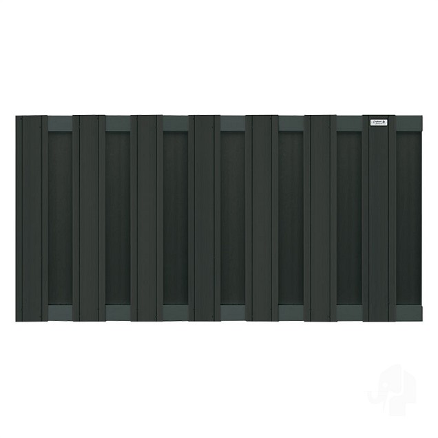 Composiet schutting Design Antraciet 93x180 cm