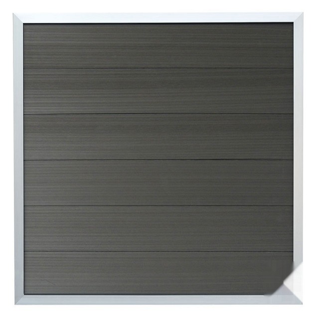 Composiet schutting Forte Antraciet - alu 180x180 cm