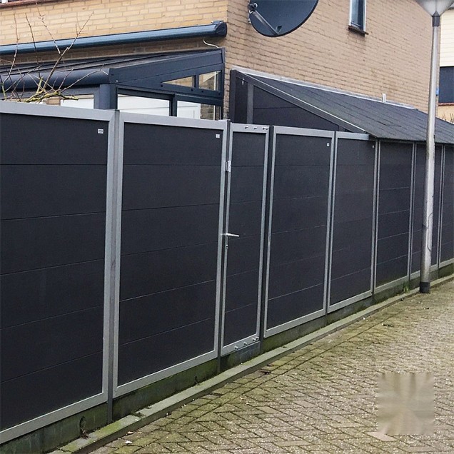 Composiet tuindeur Forte Antraciet - alu 90x180 cm