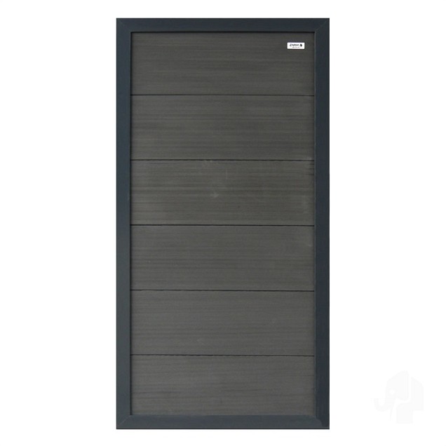 Composiet schutting Forte Antraciet 90x180 cm