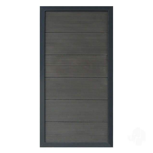 Composiet schutting Forte Antraciet 90x180 cm