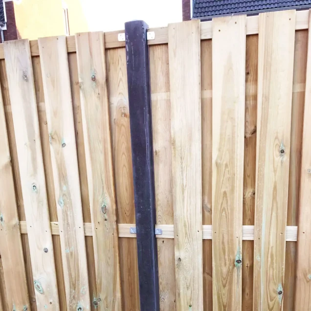 Beslagset (tbv betonpaal 8,5x8,5cm) [verzinkt] 6 stuks bc