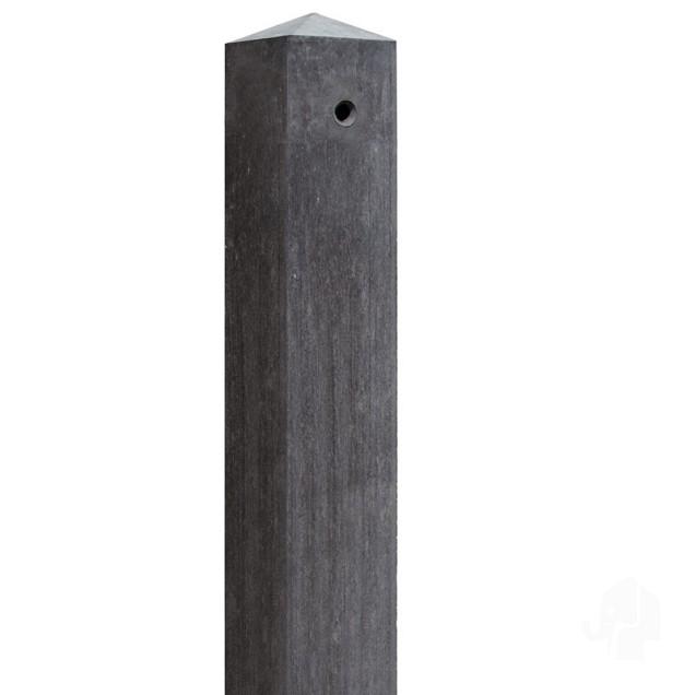 Beton hoekpaal diamantkop 85x85x2800mm (t.b.v. tuinscherm recht) [antraciet]