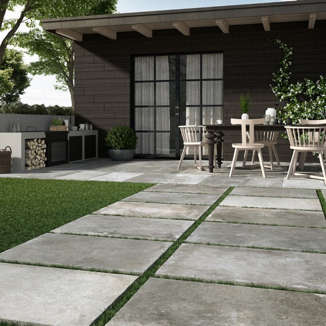 Keramische tegel 60x90x2 cm Old Town Greige