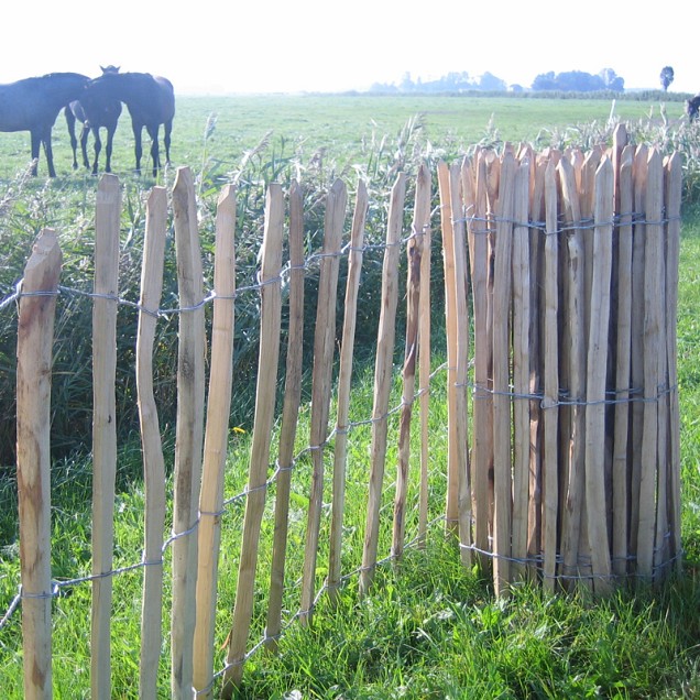 Kastanje schapenhek 460x90cm (latafst. ca 8 cm, 2 draads)