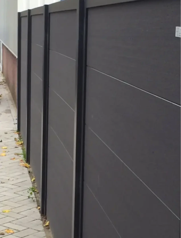 Composiet schutting Forte Antraciet 90x180 cm