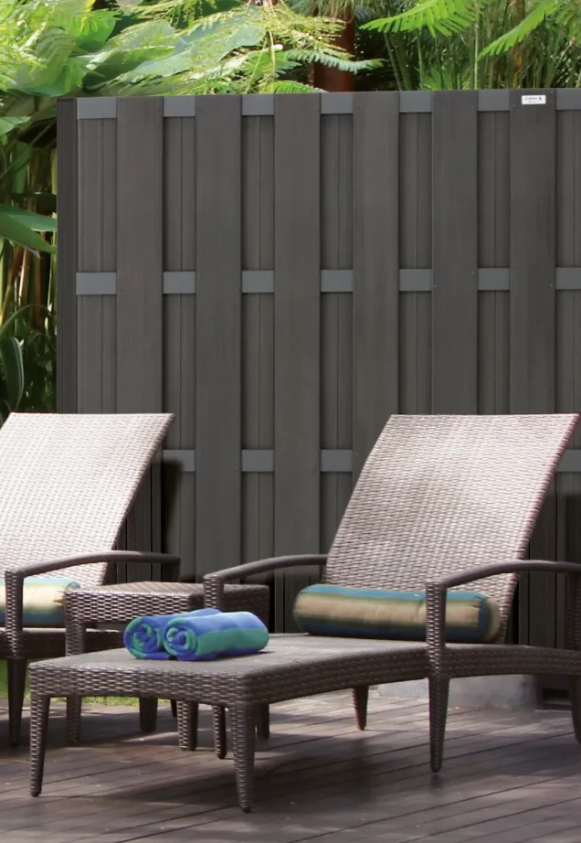 Composiet scherm 'Basic' 180x180 cm