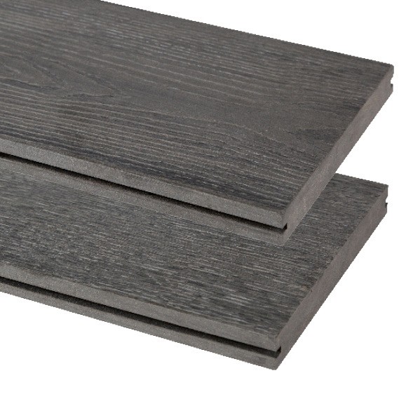 Composiet vlonderplank Vintage, Grijs 1,9x13,5x500 cm