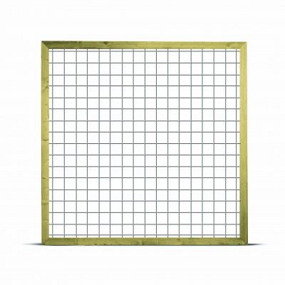 Draadscherm in kader 180x180 cm